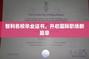 跨国职场通行证，智利名校学历助你迈入全球职场新天地