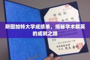 解码斯图加特精英，揭秘学霸背后的辉煌成绩单