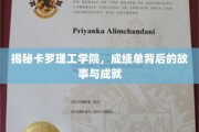 解码卡罗理工学院，探寻成绩单背后的辉煌历程与卓越成就