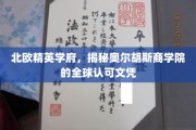 探索北欧教育之光，奥尔胡斯商学院的全球通行证