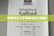 韦恩州立大学荣誉证书背后的神秘面纱
