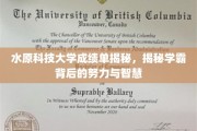 探寻学霸养成记，水原科技大学成绩单背后的拼搏与智慧