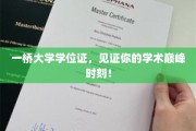 一桥大学学位证书，成就你辉煌学术巅峰的荣耀见证