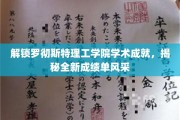 解锁罗彻斯特理工学院学术成就，揭秘全新成绩单风采