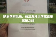 欧洲学府风采，荷兰海牙大学成绩单揭秘之旅