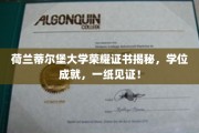 荷兰蒂尔堡大学荣耀证书背后的学位传奇，成就见证，一纸荣耀之旅！