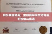 揭开里昂商学院文凭的神秘面纱，价值探索与职业新航向