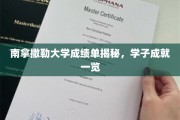 揭秘南拿撒勒大学学霸风采，学子卓越成就盘点