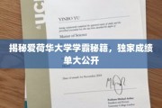 揭秘爱荷华大学学霸养成记，独家成绩单背后的秘密武器