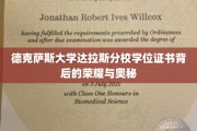 解码德克萨斯大学达拉斯分校，学位证书背后的辉煌传奇