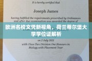 荷兰蒂尔堡大学文凭探秘，欧洲名校学位背后的故事