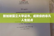 开启非凡之旅，新加坡国立大学证书助你攀登人生巅峰