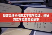 新西兰怀卡托理工学院学位证，探寻真实学位背后的非凡历程
