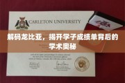 揭开龙比亚学子成绩单的秘密，探索学术成就的深层密码