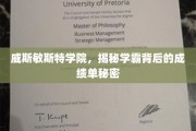 揭开威斯敏斯特学霸背后的高效学习奥秘
