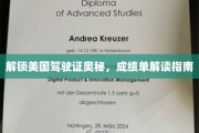 解锁美国驾驶证奥秘，成绩单解读指南