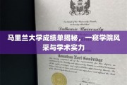 马里兰大学揭秘，成绩单背后的学院魅力与学术光辉
