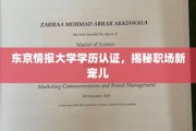 东京情报大学学历认证，揭秘职场新宠儿