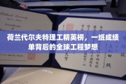 代尔夫特骄子，荷兰理工精英的成绩单映射世界工程未来