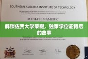 佐贺大学传奇揭秘，探寻那枚独家学位证的奥秘之旅