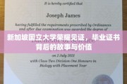 狮城荣耀，揭秘新加坡国立大学毕业证书的非凡历程与珍贵内涵