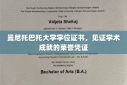 学位荣耀之旅，曼尼托巴托大学证书，成就学术巅峰的见证者