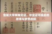 雪城荣耀启航，揭秘毕业证书背后的梦想征程