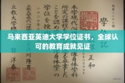国际通行证，英迪大学学位证书，彰显全球教育卓越成就