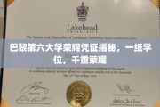 学位荣耀背后，巴黎第六大学证书揭秘，揭开千层荣耀的面纱