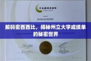 探秘密西西比州立大学，成绩单背后的秘密档案