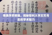 智利大学文凭魅力揭秘，南美学府之光闪耀学术舞台