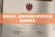 革新职场起点，新布伦瑞克大学文凭开启无限可能