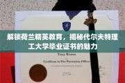 荷兰精英学府之光，代尔夫特理工毕业证书的非凡价值