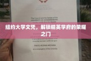 纽约大学文凭，打开顶尖精英教育殿堂的金钥匙