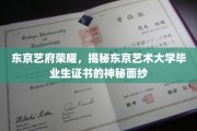 东京艺府传奇，一探艺术大学证书背后的独特魅力