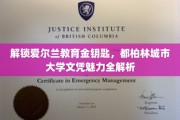 领略爱尔兰教育风采，都柏林城市大学学位背后的秘密宝藏