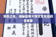 探寻信州大学文凭的价值密码，揭秘高学历的职场通行证