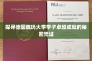 解锁魏玛大学精英成长的神秘钥匙